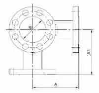 Y-Strainer Engineering Diagram Blueprint